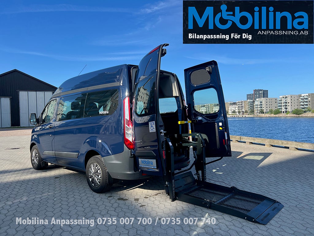 Ford Transit Custom Handikappanpassad Rullstolsbil 