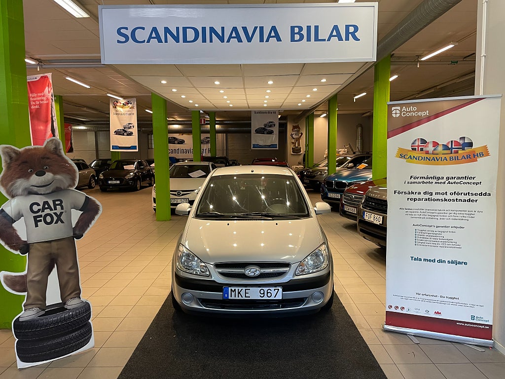 Hyundai Getz 5-dörrar 1.4 Automat 97hk 8100 VÄLVÅRDAD