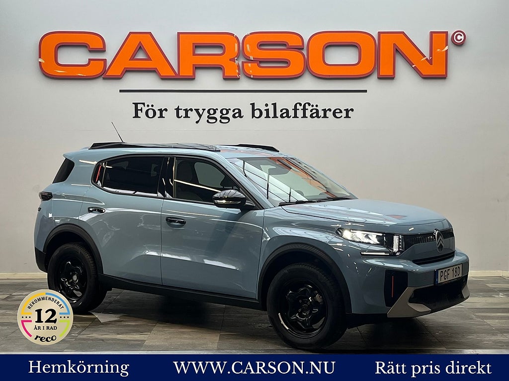 Citroën C3 Aircross Hybrid 145 e-DSC Carplay Backkamera Eluppvärmd Framr