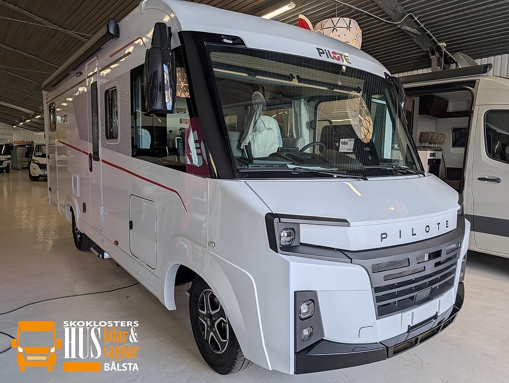 Pilote G 740 GJ 180hk Aut 5 Bältade platser 6st sovplatser 200Ah 210W S