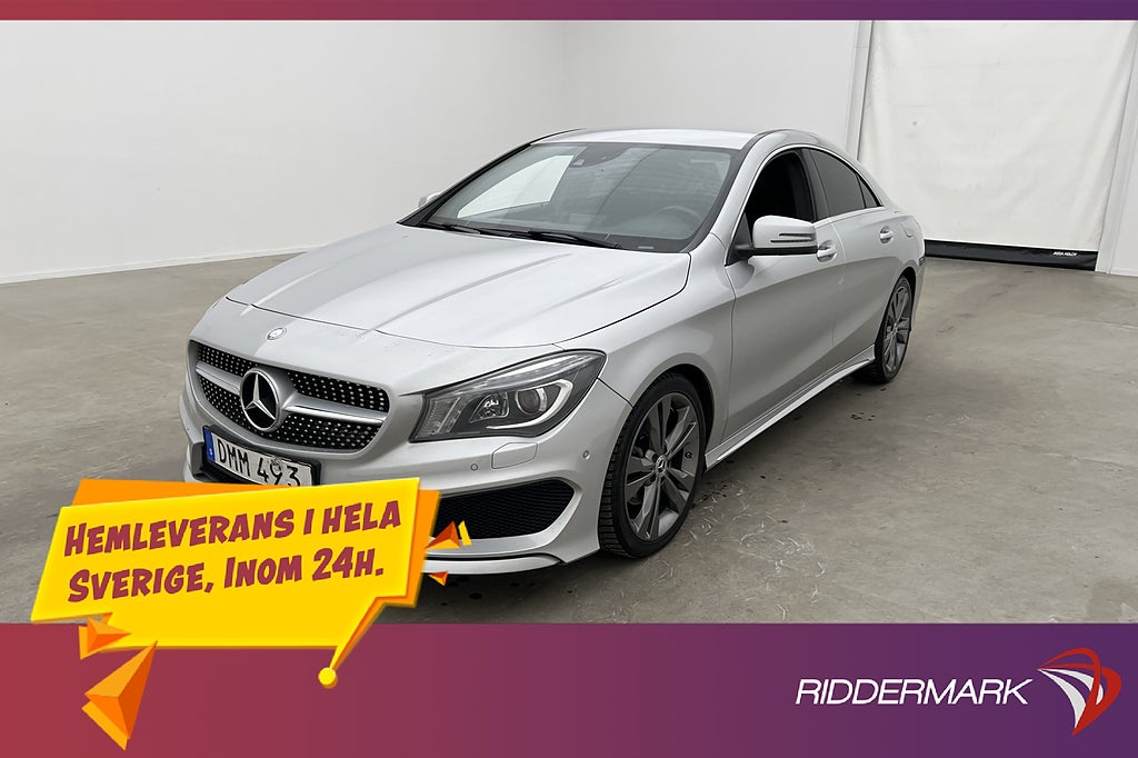 Mercedes-Benz CLA 200 Coupé 156hk AMG Kamera Farthållare