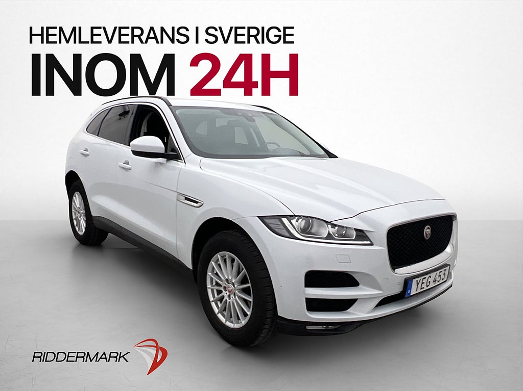 Jaguar F-Pace 20d AWD Cockpit Meridian Skinn B-Kam Rattvärme