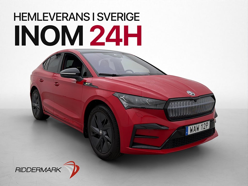 Skoda Enyaq Coupé RS iV Värm Pano Canton Drag HUD 360° MOMS