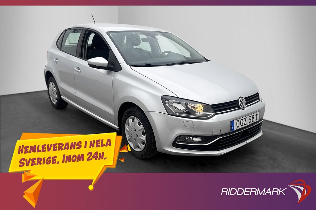 Volkswagen Polo P-Sensorer A/C Bluetooth Låg skatt Nyservad