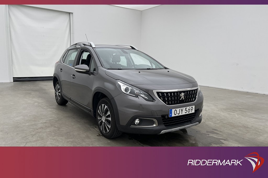 Peugeot 2008 1.2 VTi 82hk Allure Värmare Sensorer Halvskinn