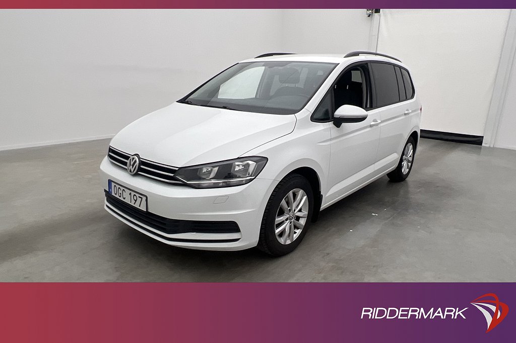 Volkswagen Touran 1.2 TSI 110hk 7-Sits Kamera CarPlay Drag