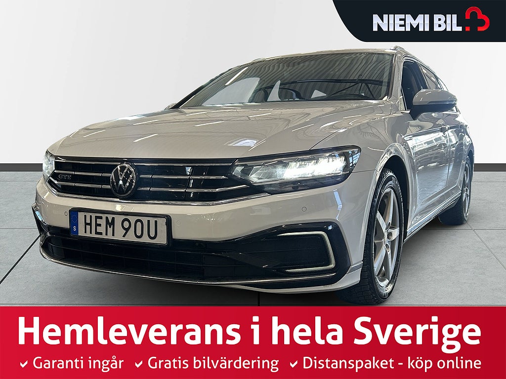 Volkswagen Passat Sportscombi GTE 1.4 TSI S&V-hjul/Kamera/Pvärm/Drag/MOMS