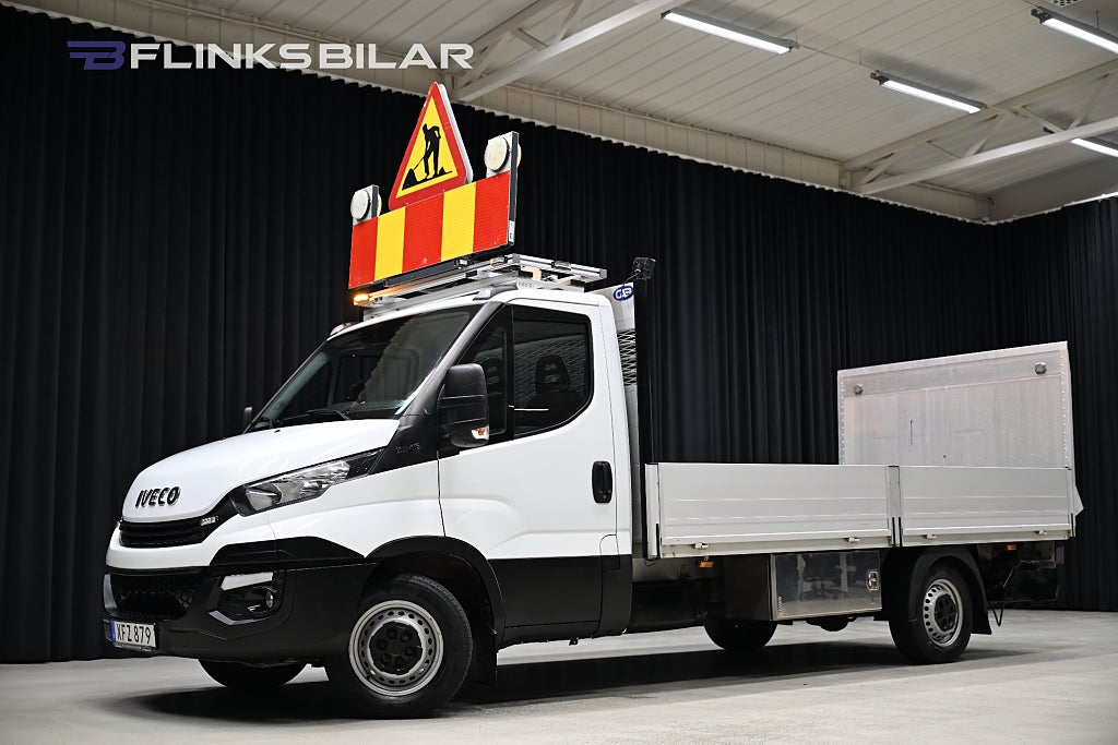 Iveco Daily 156HK Automat|Långflak|Bakgavellyft|3.5ton-drag|Leasbar