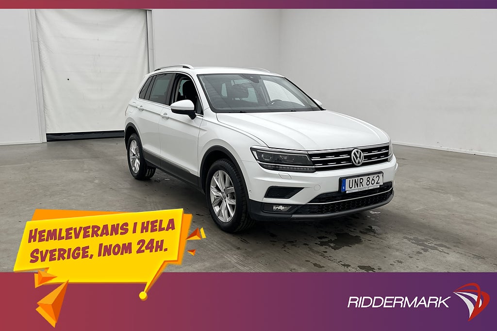 Volkswagen Tiguan 4Motion 190hk Cockpit Kamera Drag Värmare