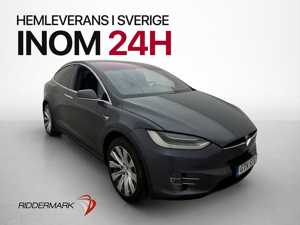 Tesla Model X Long Range 7 Sits Autopilot Drag Luftfjädring