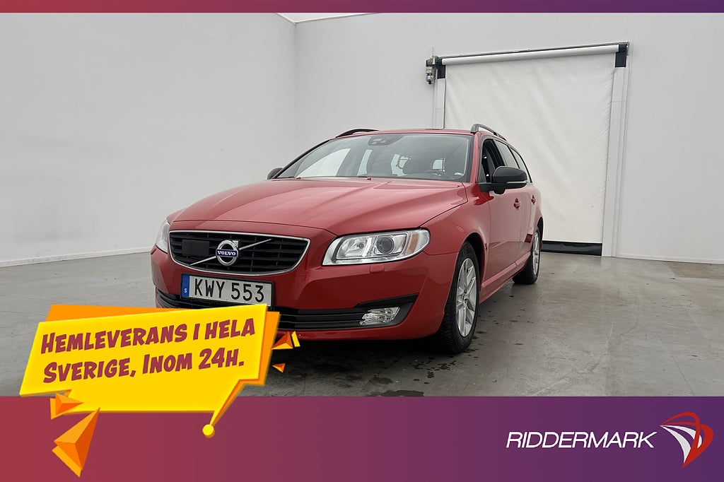 Volvo V70 D4 Dynamic Edition VOC Värmare Navi Skinn Dragkrok