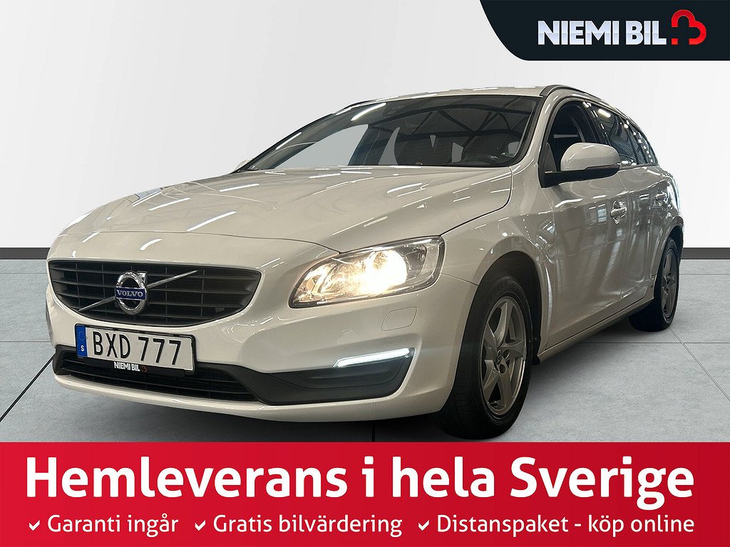 Volvo V60 T3 Kinetic S&V-hjul/Drag/Pvärm/Psens/Farthållare