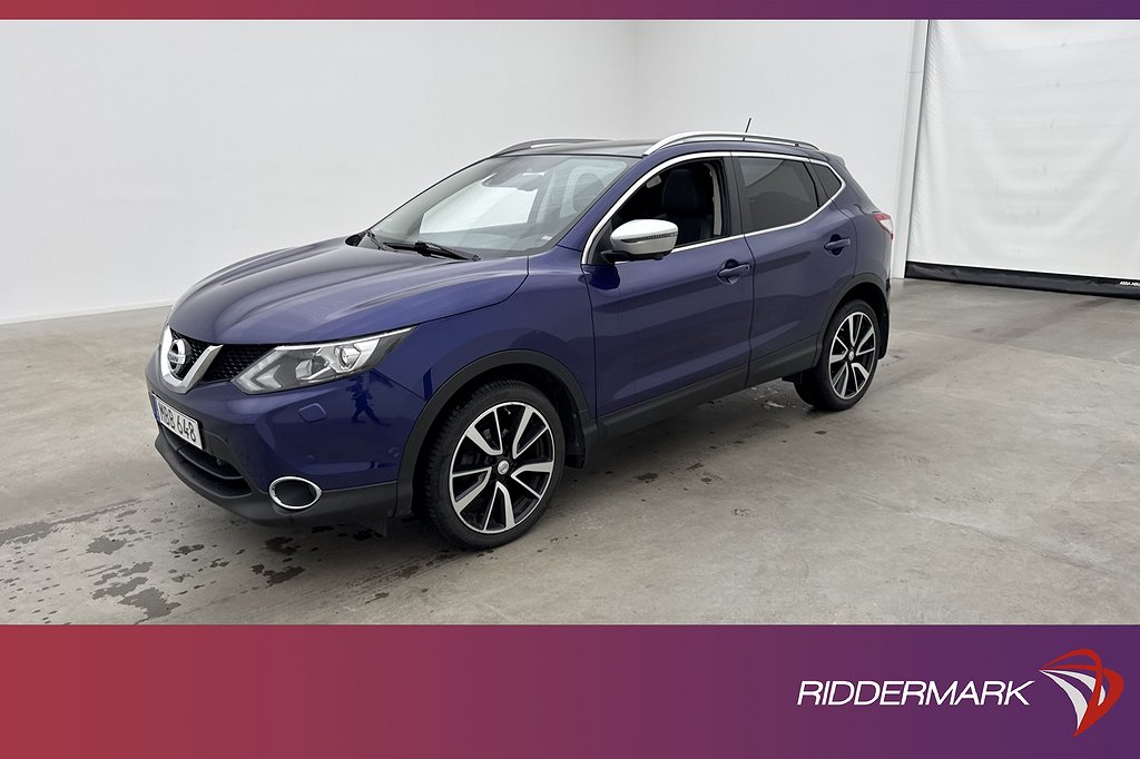 Nissan Qashqai 1.2 115hk Tekna Pano 360° Navi Halvskinn