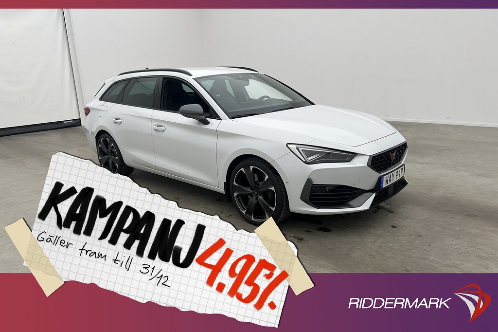 Cupra Leon Sportstourer e-Hybrid Cockpit Kame 4,95% Ränta