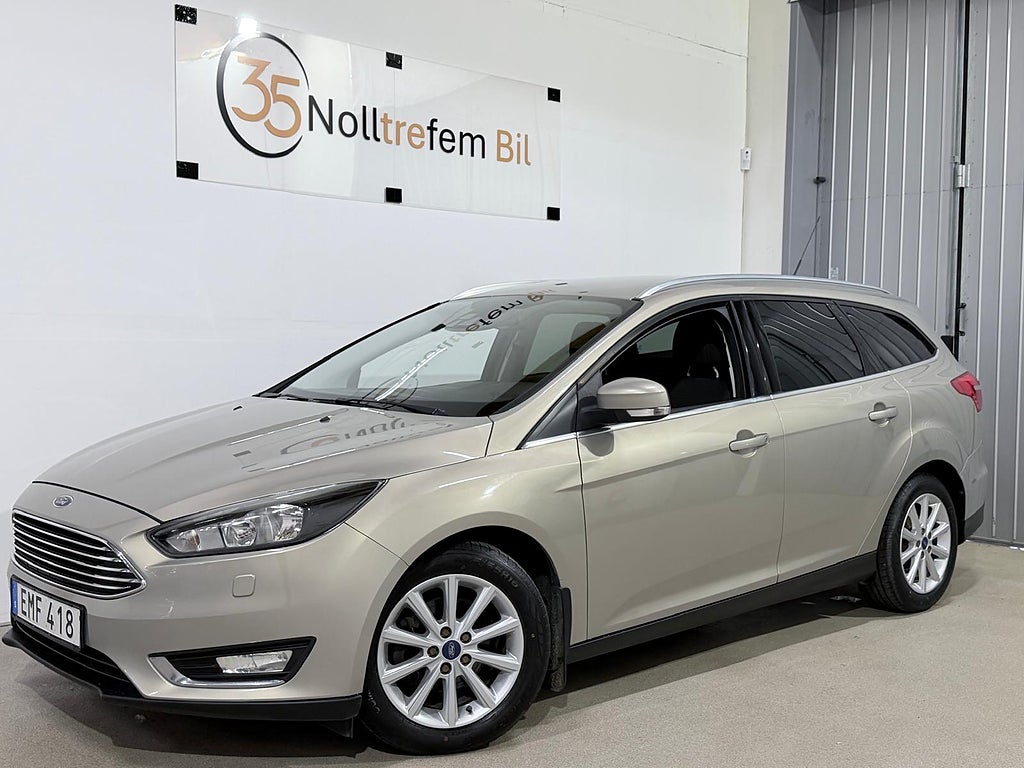 Ford Focus Kombi 1.6 TDCi Titanium NyServ,Nybes 1Ägare Dragkro 