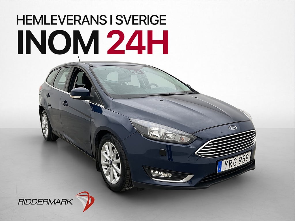 Ford Focus 1.5 TDCi Titanium Värmare Keyless CarPlay WiFi