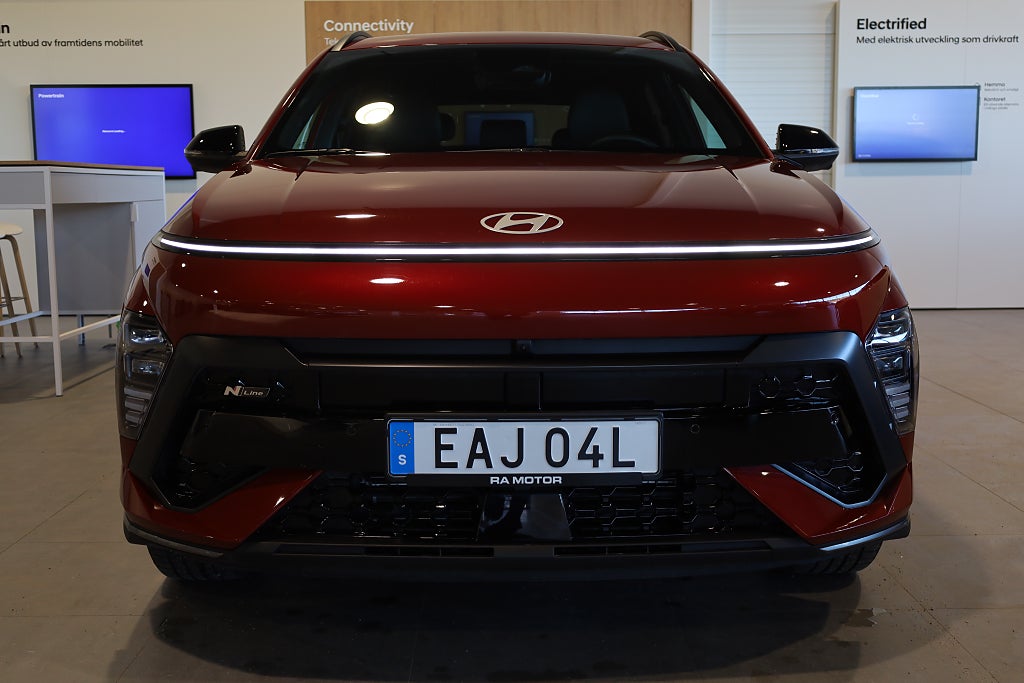 Hyundai Kona Hybrid DCT N-Line Drag 360° Navi Keyless Rattvärme 2025
