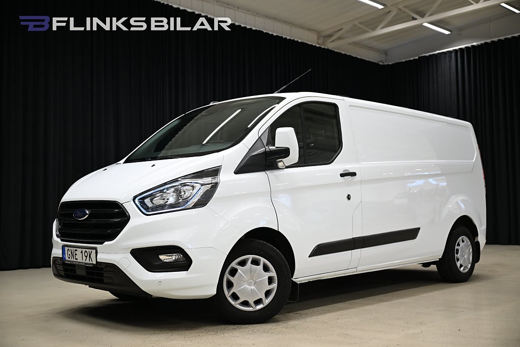 Ford transit Custom 130HK L2|Automat|Inredd|Drag|Värmare|Leasbar