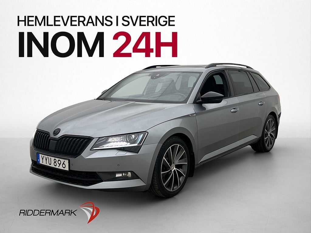 Skoda Superb 2.0 TSI 4x4 280hk Sportline Pano Värmare Kamera