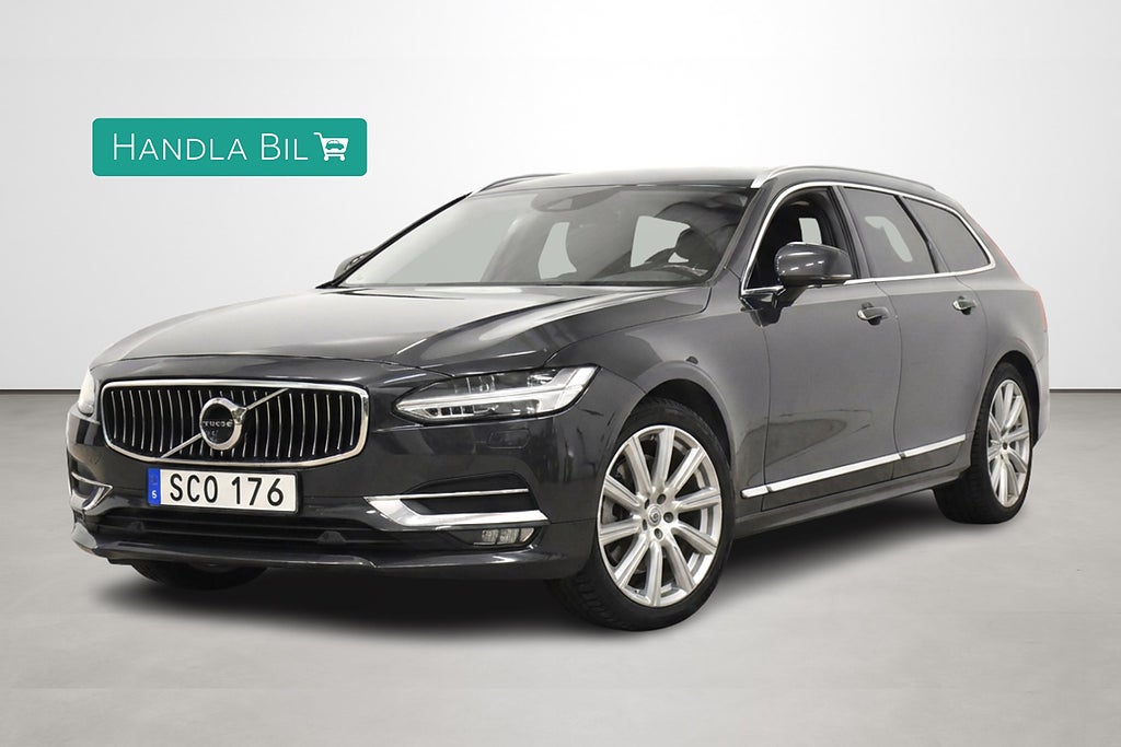 Volvo V90 D4 Inscription HUD H/K D-värm VOC Skinn Dragkrok