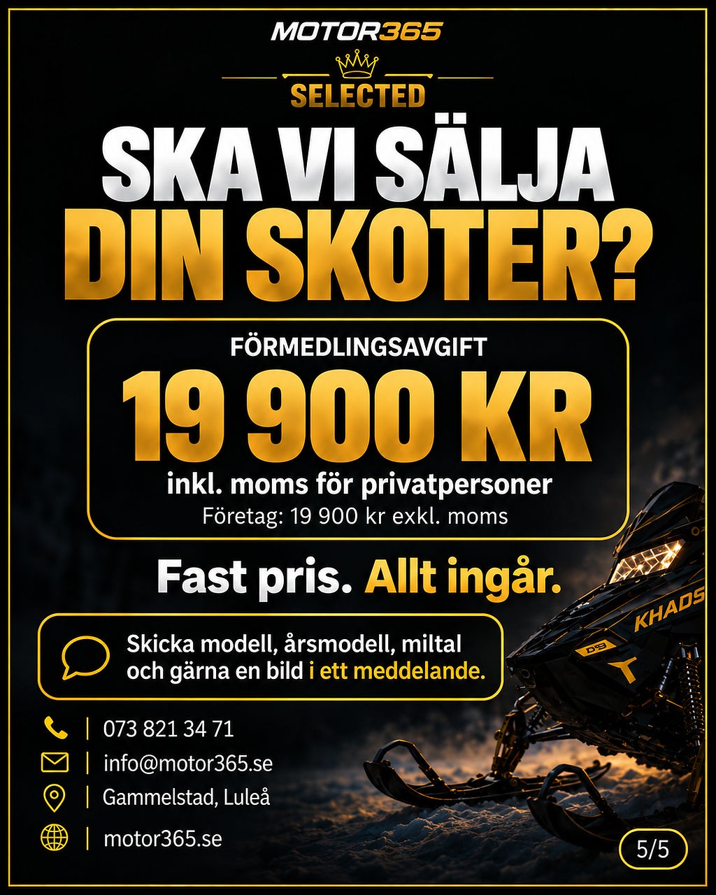 Lynx SÄLJUPPDRAG - VI SÄLJER DIN PREMIUMSKOTER 2023 - miniatyr 5