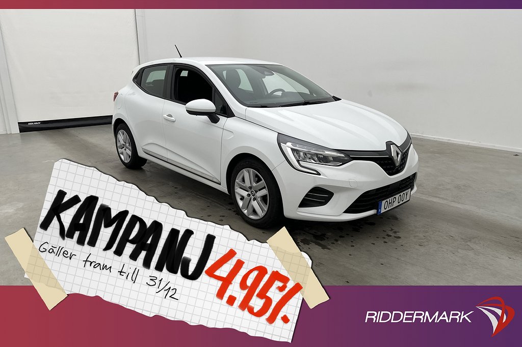 Renault Clio TCe 100hk Zen Sensorer Farthållare 4,95% Ränta