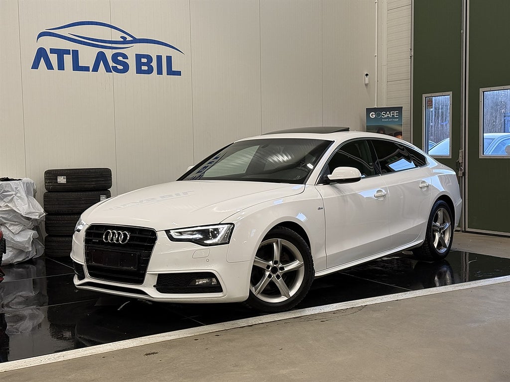 Audi A5 Sportback 2.0 TDI diesel quattro 190hk  S-line Sport Edition|Tak