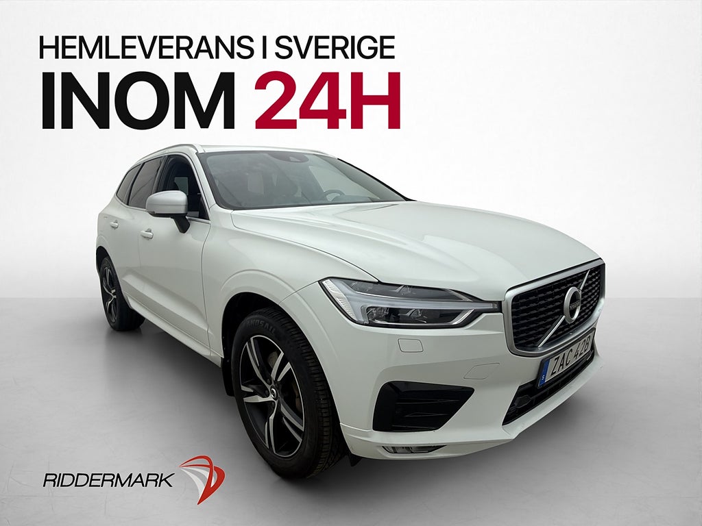 Volvo XC60 D4 AWD R-Design Värm VOC Drag HUD Kamera CarPlay