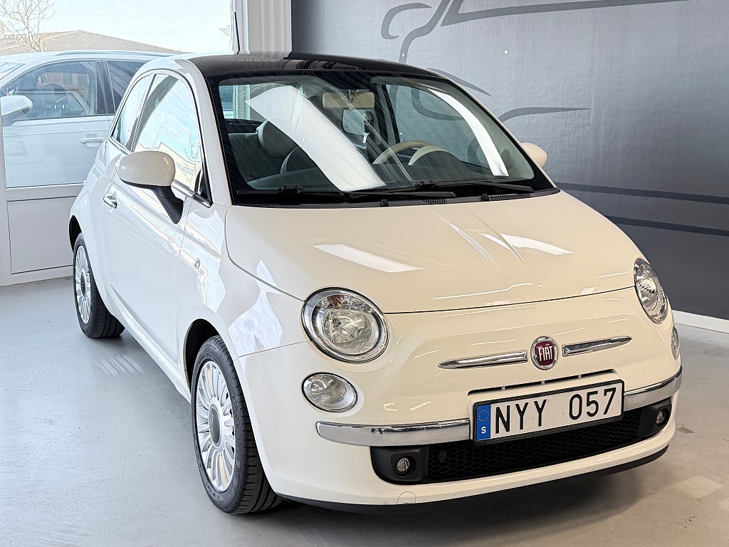 Fiat 500 1.2 8V 69hk Lounge | AC | Panorama