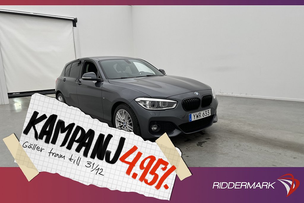 BMW 120 i 184hk M Sport Skinn Sens 4,95% Ränta