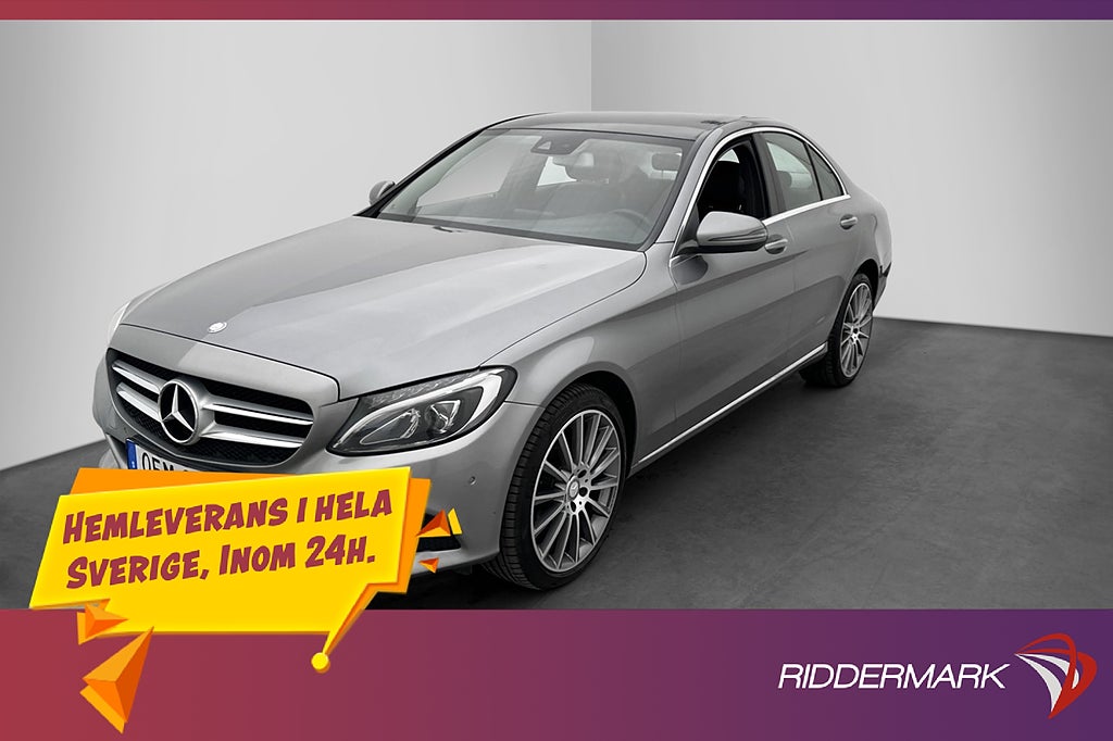 Mercedes-Benz C 220 d 4M 170hk Dragkrok Halvskinn
