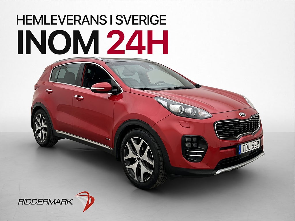 Kia Sportage AWD 185hk GT-Line Panorama JBL Värmare Dragkrok