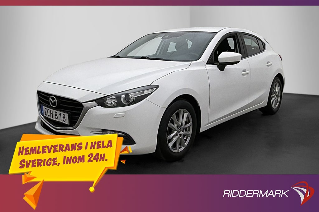 Mazda 3 2.0 SKYACTIV-G 120hk Vision Farthållare Dragkrok