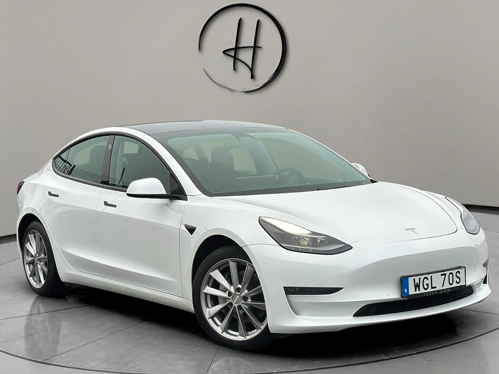 Tesla Model 3 Long Range AWD 440hk Rattvärme Facelift värmepump