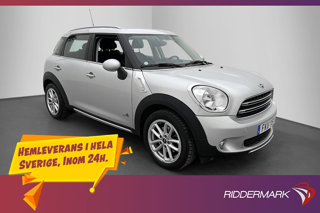 MINI Countryman D ALL4 112hk Sensorer Halvskinn Farthållare