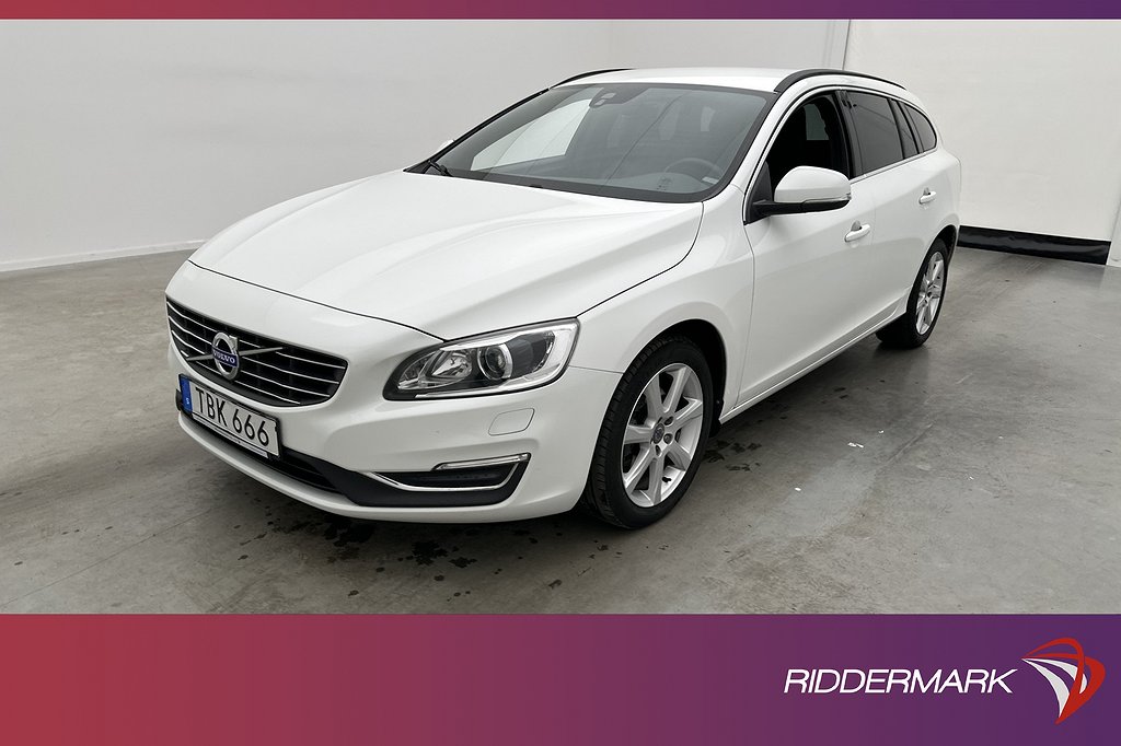 Volvo V60 T4 190hk Momentum VOC Värm Skinn Sensorer Rattvärm