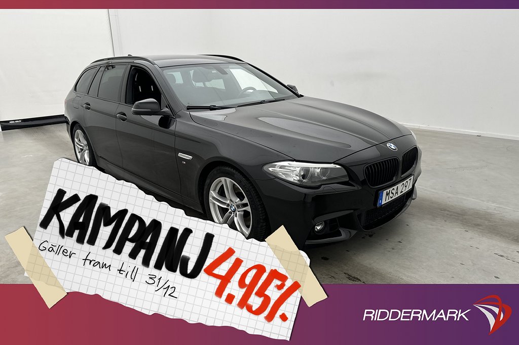 BMW 520 d Touring 190hk M Sport Sensorer Elstol 4,95% Ränta