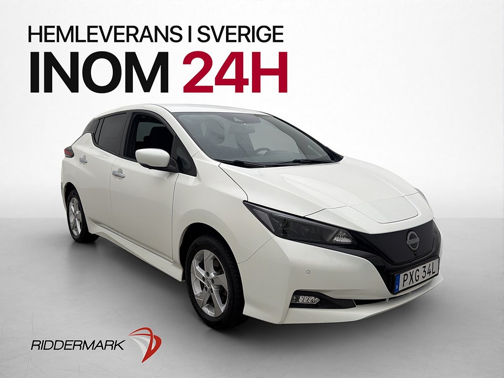 Nissan Leaf e+ 217hk Navi Kamera CarPlay Rattvärme ISOFIX
