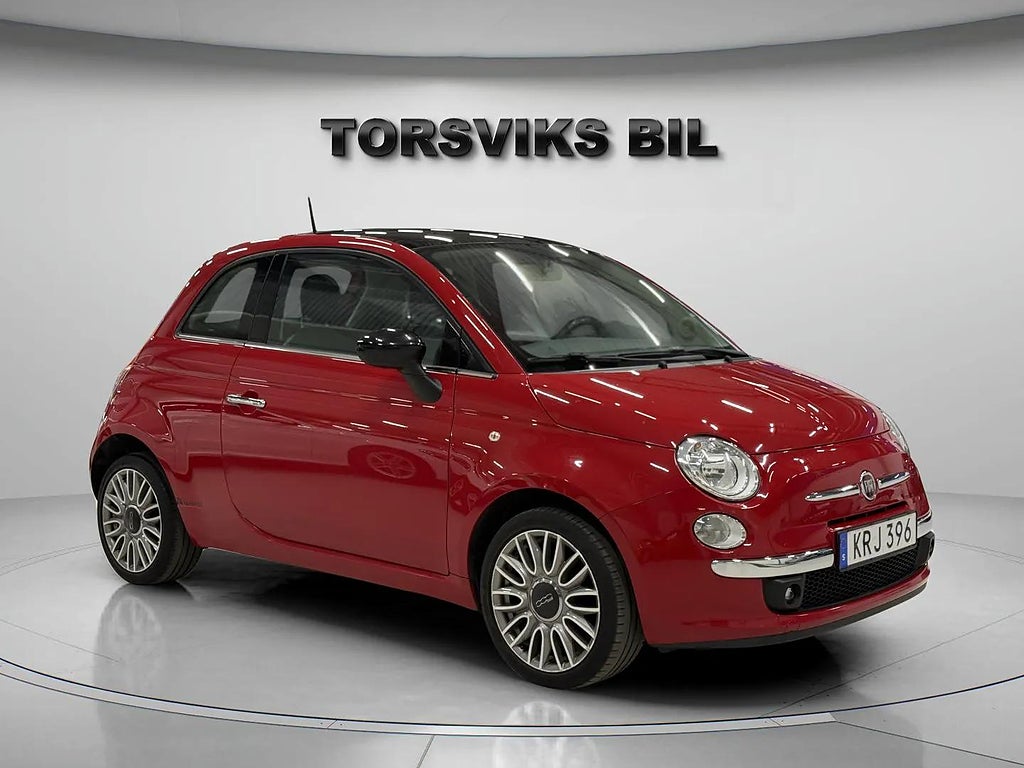 Fiat 500 1.2 8V Lounge Skinn Panorama HELGKAMPANJ - miniatyr 8