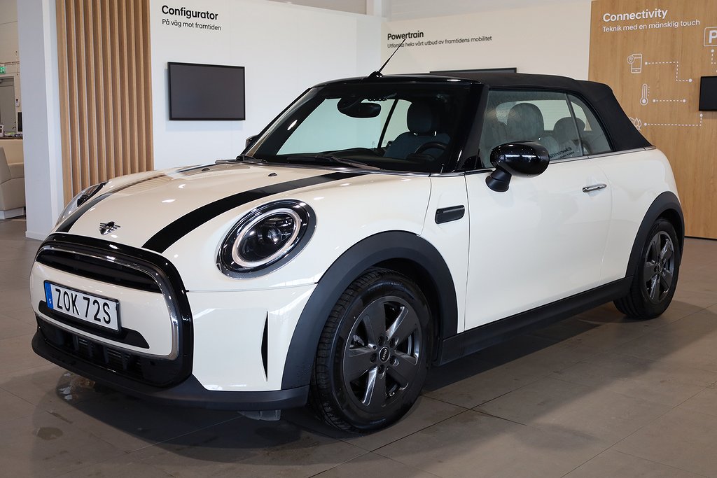 MINI Cooper Convertible 136hk Aut Kamera Leasbar Carplay 2023