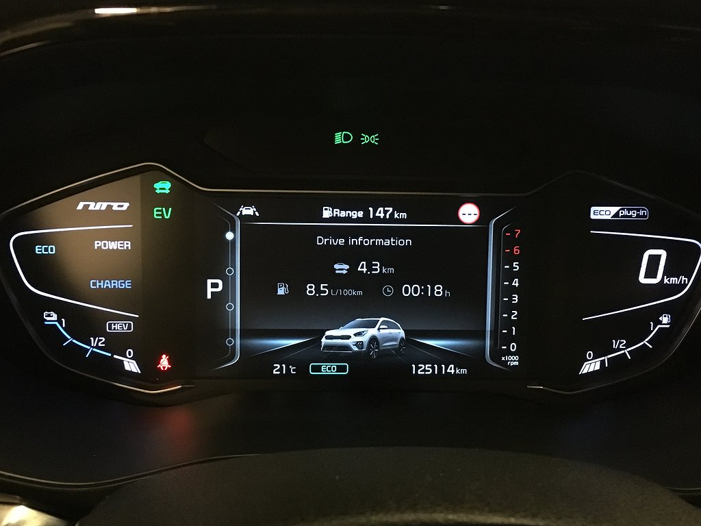 Kia Niro P-HEV 141hk Advance Plus Aut Skinn Motorv Leasbar 2020