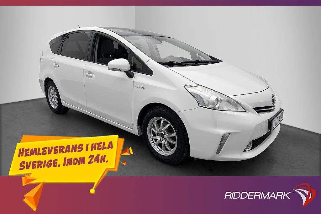 Toyota Prius Hybrid 136hk 7-Sits HUD Kamera Glastak Navi