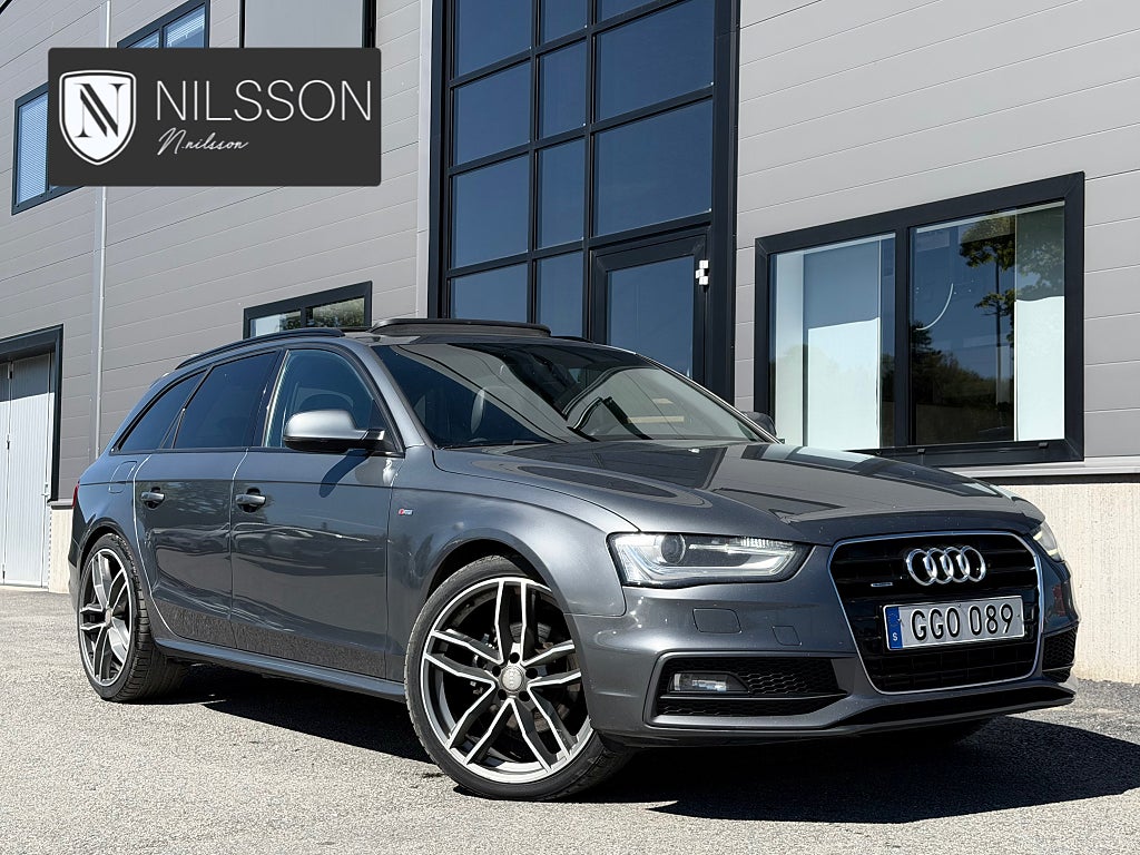 Audi A4 Avant 2.0 TDI Quattro S-Tronic S-Line Pano B&O Värm Dra