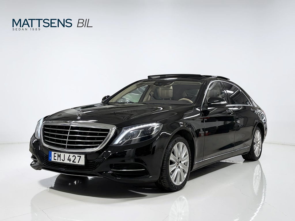 Mercedes-Benz S500 500 L 455Hk /Svensksåld /En ägare /Panorama /Burmester