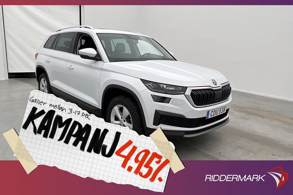 Skoda Kodiaq 2.0 TDI 200hk 4x4 7-Sits Pano Cockp 4,95% Ränta