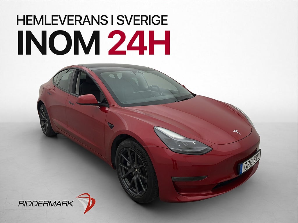 Tesla Model 3 Long Range AWD 498hk Pano Värmepump Moms