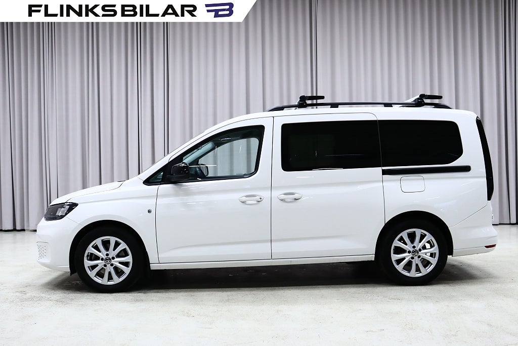 Volkswagen Caddy Maxi DSG 122HK 5-Sits|Dubbeldörr|Inredd|Moms