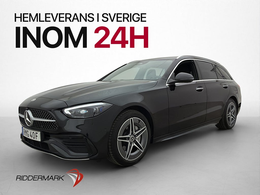 Mercedes-Benz C300 de 4MATIC AMG 360°-kamera Dragkrok Elstol
