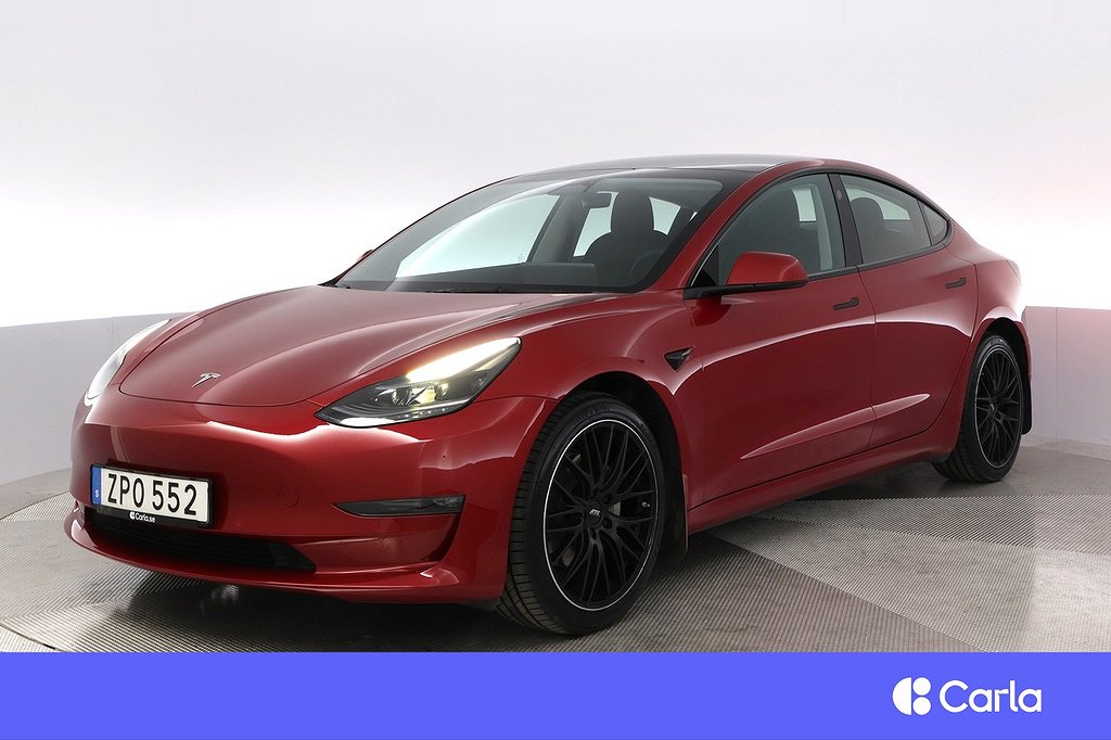 Tesla Model 3 Long Range AWD Refresh AP 19" Pano Drag V-Hjul