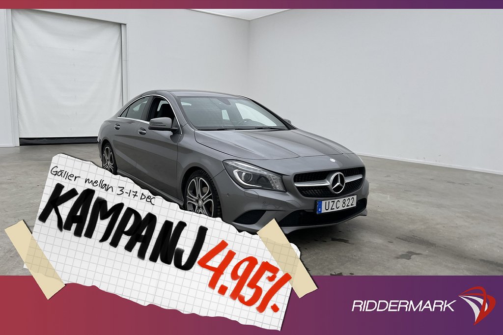 Mercedes-Benz CLA 220 CDI 177hk Progressive Kame 4,95% Ränta